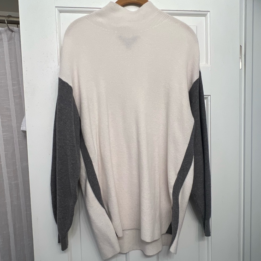 Simply Vera Vera Wang Mock Neck Waffle Knit Sweater